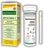Тест-полоски Биосенсор индикаторные Кетоглюк-1, 50 шт
