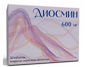 Купить диосмин, таблетки, покрытые пленочной оболочкой 600мг, 30 шт в Нижнем Новгороде