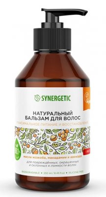Купить синергетик (synergetic) бальзам для волос натуральный питание и восстановление, 250мл в Нижнем Новгороде
