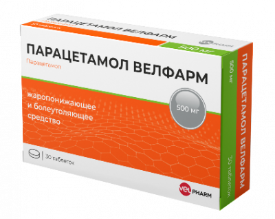 Купить парацетамол-велфарм, таблетки 500мг, 30 шт в Нижнем Новгороде