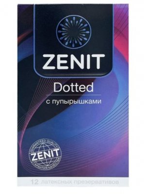 Купить zenit (зенит) презервативы латексные с точками dotted 12шт в Нижнем Новгороде