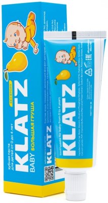 Купить klatz (клатц) зубная паста для детей 0-4лет большая груша без фтора, 40мл в Нижнем Новгороде