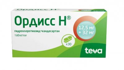 Купить ордисс н, таблетки 12,5 мг+32 мг, 30 шт в Нижнем Новгороде