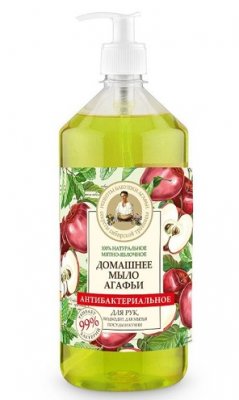 Купить бабушка агафья мыло антибактериальное мятно-яблочное, 1000мл в Нижнем Новгороде