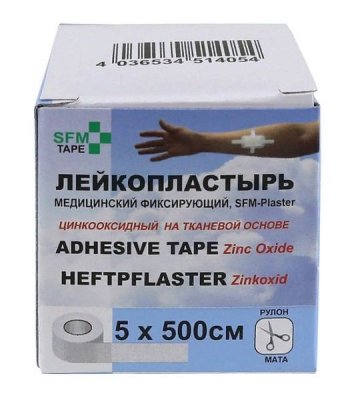 Купить пластырь sfm-plaster тканвеая основа фиксирующий 5см х5м в Нижнем Новгороде