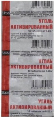 Купить уголь активированный, таблетки 250мг, 10 шт в Нижнем Новгороде