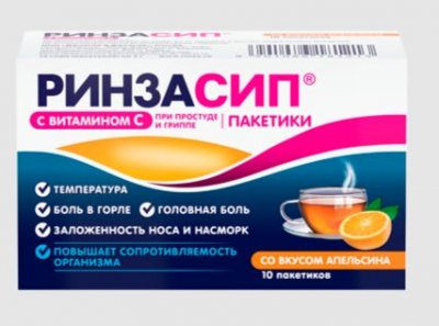Купить ринзасип с витамином с, порошок для приготовления раствора для приема внутрь, со вкусом апельсина, пакетики 5г, 10 шт в Нижнем Новгороде