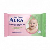 Купить aura (аура) салфетки влажные детские ультра комфорт 15 шт в Нижнем Новгороде