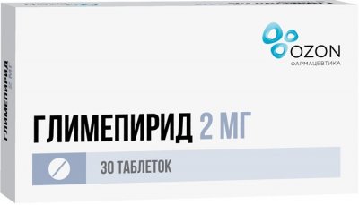 Купить глимепирид-озон, таблетки 2мг, 30 шт в Нижнем Новгороде