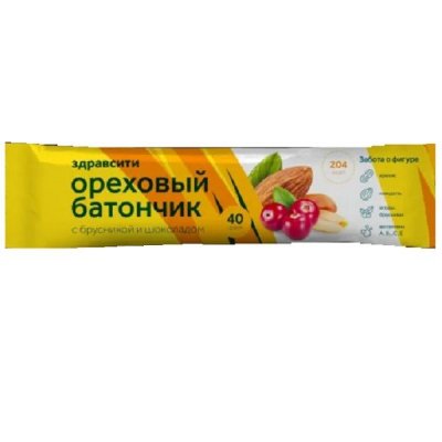 Купить батончик мюсли здравсити орех, брусника, витамин с 40г бад в Нижнем Новгороде