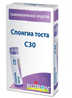 Купить спонгиа тоста с30, гомеопатический монокомпонентный препарат животного происхождения, гранулы гомеопатические 4 гр  в Нижнем Новгороде