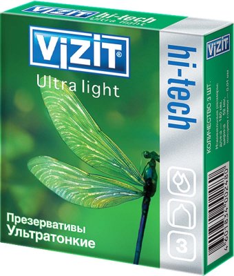 Купить презервативы визит hi-tech ultra light, ультратонки. №3 (condomi, германия) в Нижнем Новгороде