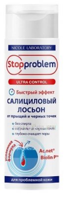 Купить stopproblem ultra control (стоппроблем) лосьон салициловый от прыщей и черных точек, 200 мл в Нижнем Новгороде