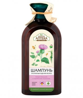 Купить зеленая аптека шампунь лопух, протеины пшеницы против выпадения волос 350 мл в Нижнем Новгороде