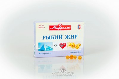 Купить рыбий жир с витамином е, капсулы 370мг, 100 шт бад в Нижнем Новгороде