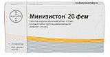 Минизистон 20 Фем, таблетки, покрытые оболочкой 100мкг+20мкг, 21 шт