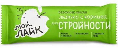 Купить батончик-мюсли яблоко с корицей для стройности мой лайк, 25г в Нижнем Новгороде