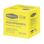 Купить аскорбинка, life ascorbic acid порошок в пакетиках по 2,5г, 10 шт бад в Нижнем Новгороде