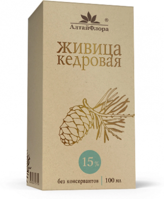 Купить живица кедровая алтайфлора 15%, флакон 100мл бад в Нижнем Новгороде