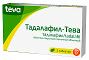 Купить тадалафил-тева, таблетки, покрытые пленочной оболочкой 20мг 2шт в Нижнем Новгороде