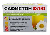 Купить сафистон флю, порошок для приготовления раствора для приема внутрь, со вкусом ромашки 500 мг+25 мг+200 мг, 10 шт в Нижнем Новгороде