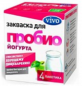 Купить vivo (виво) закваска для пробио йогурта, пакетики 0,5г, 4 шт в Нижнем Новгороде
