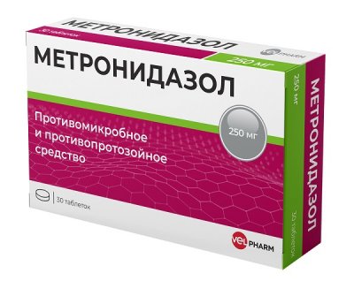 Купить метронидазол велфарм, таблетки 250мг, 30 шт в Нижнем Новгороде