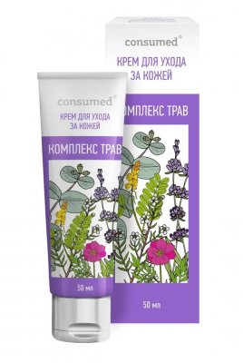 Купить крем для ухода за кожей комплекс трав розовый консумед (consumed), туба 50мл в Нижнем Новгороде