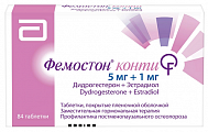 Купить фемостон конти, таблетки покрытые пленочной оболочкой 5мг+1мг 84шт в Нижнем Новгороде