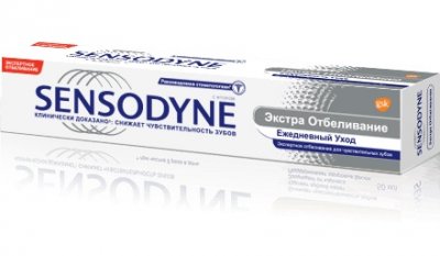 Купить сенсодин (sensodyne) зубная паста экстра отбеливание, 75мл (глаксосмиткляйн, германия) в Нижнем Новгороде