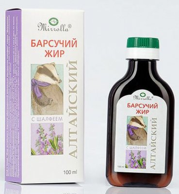 Купить барсучий жир алтайский мирролла с экстр. шалфея, 100мл_бад (мирролла, россия) в Нижнем Новгороде