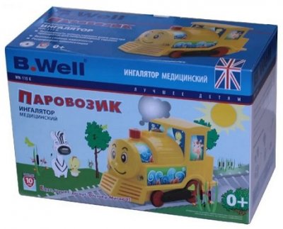 Купить b.well (би велл) ингалятор компрессорный wn-115к паравозик в Нижнем Новгороде