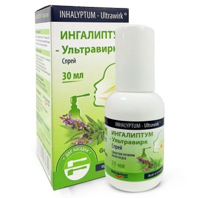Купить ингалиптум-ультравирк, средство для гигиены полости рта, спрей 30 мл в Нижнем Новгороде