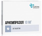Купить арипипразол, таблетки 10мг, 30 шт в Нижнем Новгороде
