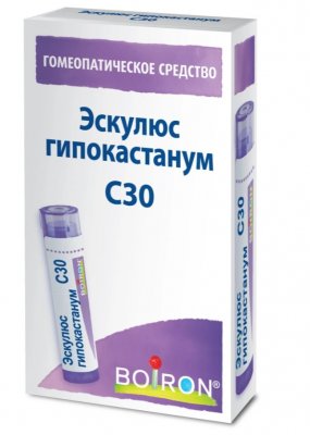 Купить эскулюс гипокастанум с30, гомеопатический монокомпонентный препарат растительного происхождения, гранулы гомеопатические 4 гр в Нижнем Новгороде