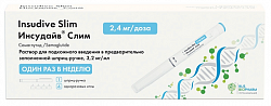 Купить инсудайв слим, раствор для подкожного введения 2,4 мг/доза, шприц-ручка 3мл 1шт+игла 4шт в Нижнем Новгороде