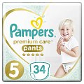 Купить pampers premium care (памперс) подгузники-трусы 5 юниор 12-17кг, 34шт в Нижнем Новгороде