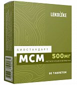 Купить lekolike (леколайк) биостандарт мсм (метилсульфонилметан), таблетки массой 600 мг 60 шт. бад в Нижнем Новгороде