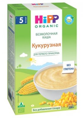 Купить хипп каша, зерн.органич. кукурузная 200г (хипп, австрия) в Нижнем Новгороде