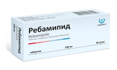 Купить ребамипид, таблетки покрытые пленочной оболочкой 100мг, 30 шт в Нижнем Новгороде