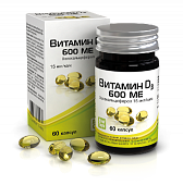 Купить витамин д3 (холекальциферол) 600ме, капсулы 410мг, 60 шт бад в Нижнем Новгороде
