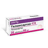 Телмисартан-СЗ, таблетки 80мг, 28 шт