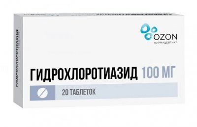Купить гидрохлоротиазид, таблетки 100мг, 20 шт в Нижнем Новгороде