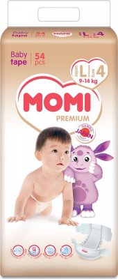 Купить momi premium (моми) подгузники детские, размер l 9-14кг, 54 шт в Нижнем Новгороде