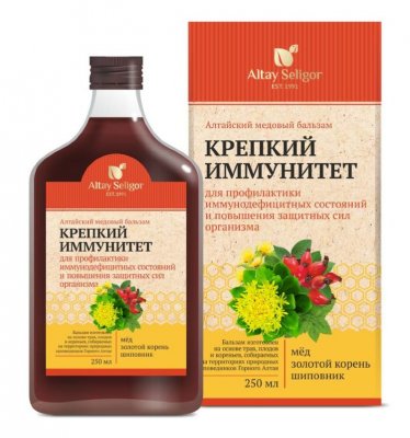 Купить бальзам алтайский медовый крепкий иммунитет, флакон 250мл бад в Нижнем Новгороде