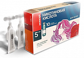 Купить никотиновая кислота для волос, раствор 5мл тюбик-капельница 10шт в Нижнем Новгороде