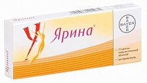 Купить ярина, таблетки, покрытые пленочной оболочкой 3мг+0,03мг, 21 шт в Нижнем Новгороде
