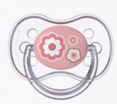 Купить canpol (канпол) пустышка круглая силиконовая 0-6 месяцев newborn baby розовая 1 шт в Нижнем Новгороде