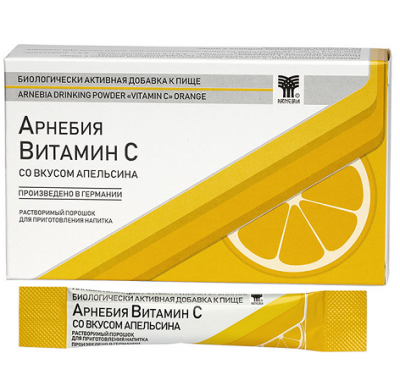 Купить арнебия витамин с порошок для приема внутрь со вкусом апельсина пакет 5г, 10 шт бад в Нижнем Новгороде