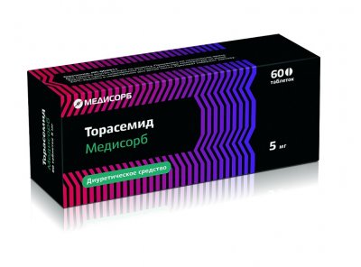 Купить торасемид медисорб, таблетки 5мг, 60 шт в Нижнем Новгороде